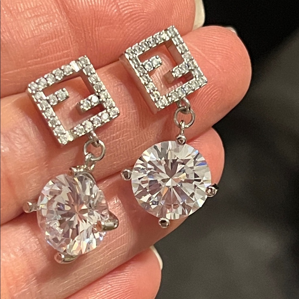 Elegant Silver Drop Earrings
